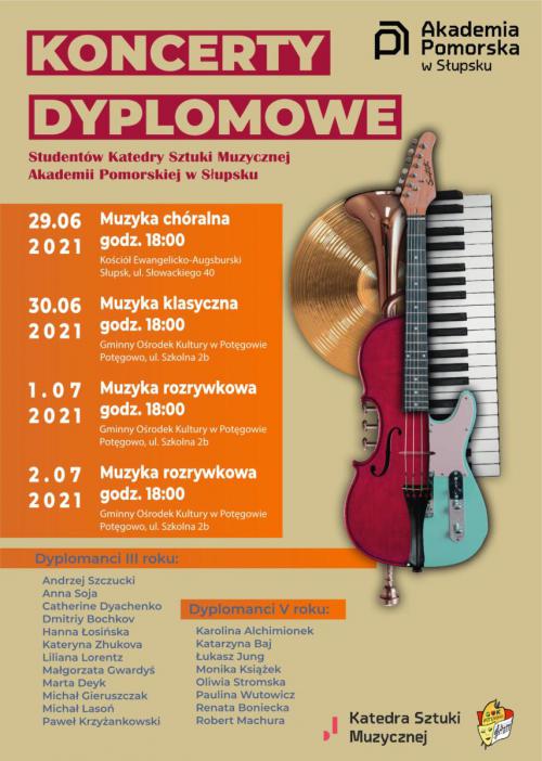 Koncert dyplomowy studentów AP